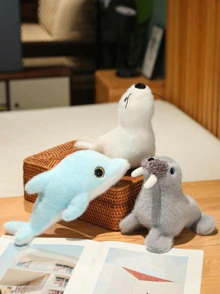 Deniz Hayvanı Peluş Oyuncak - Yunus 30cm - 11
