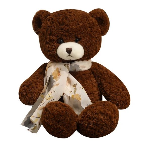 Çilek Aşkı Peluş Oyuncak Ayı - Süt Beyazı - 36cm - 12