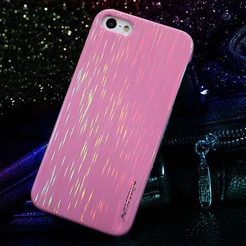 Apple iPhone SE/5S/5 Nillkin Marka Colorful Sert Kauçuk Kılıf - Pembe ürün görseli 1