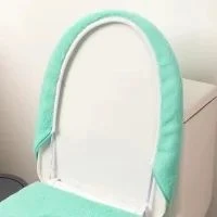Peluş Klozet Kapağı Seti - Beyaz Ördek - 10