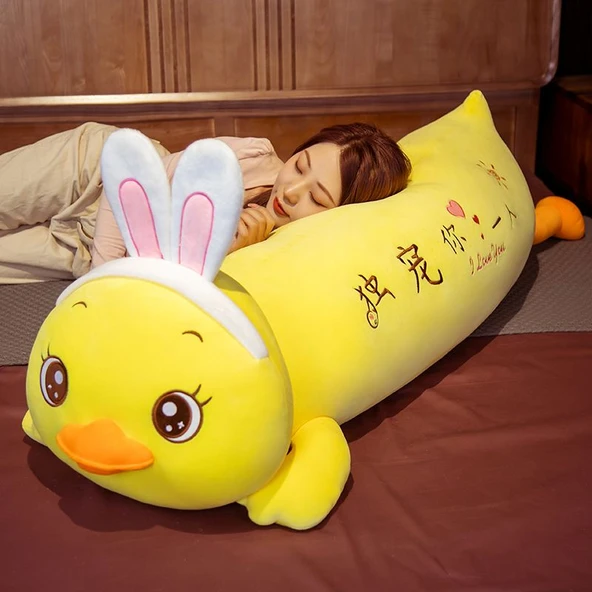 Peluş Oyuncak Yastık - Tavşan, Sadece Seni Seviyorum, 80cm