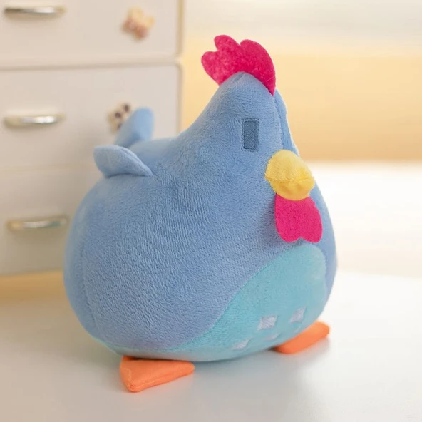 Stardew Valley Tavuk Peluş Oyuncak Bebek - Mavi - 20cm