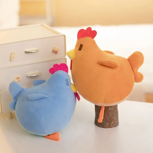 Stardew Valley Tavuk Peluş Oyuncak Bebek - Kahverengi - 20cm - 4