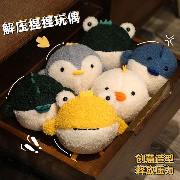 15cm Siyah Penguen Stres Giderici Oyuncak Bebek - 2