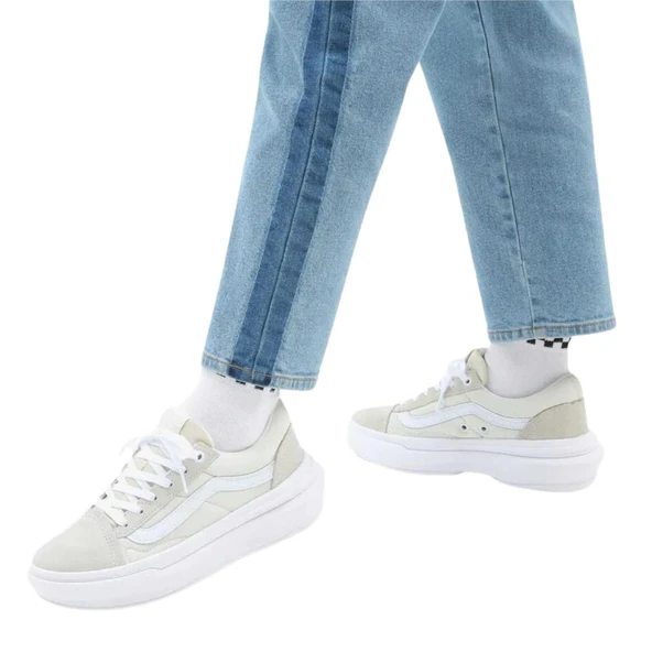 Vans UA Old Skool Overt CC Bej Sneaker - Resim 4