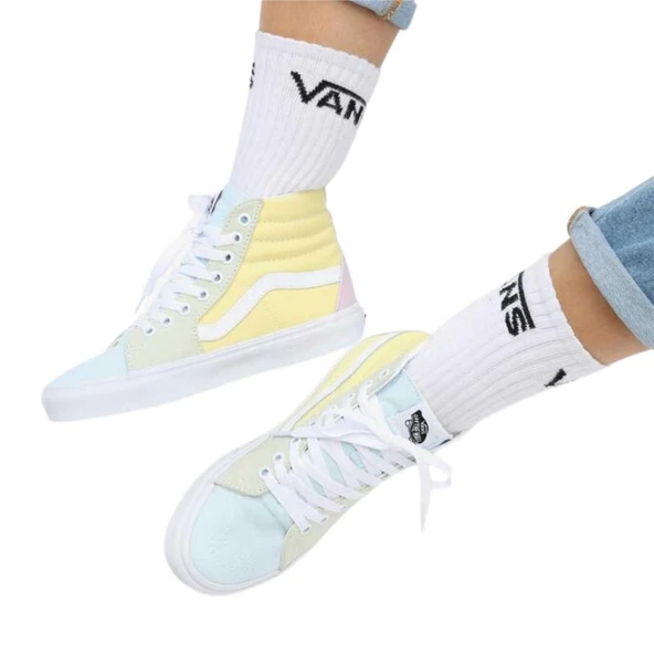 Vans UA Pastel Block SK8-Hi Çok Renkli Sneaker - Resim 7
