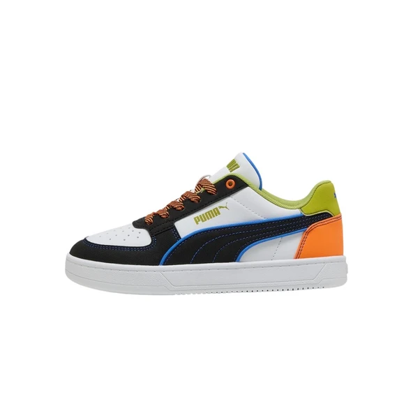 Puma White-Sea Kelp-Orange Glo Kadın Renkli Spor Ayakkabı - 2