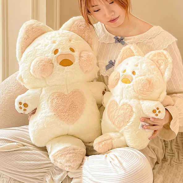 Dudu Miyav Gri Mor Şeytan Peluş Oyuncak Bebek - 20cm - 6