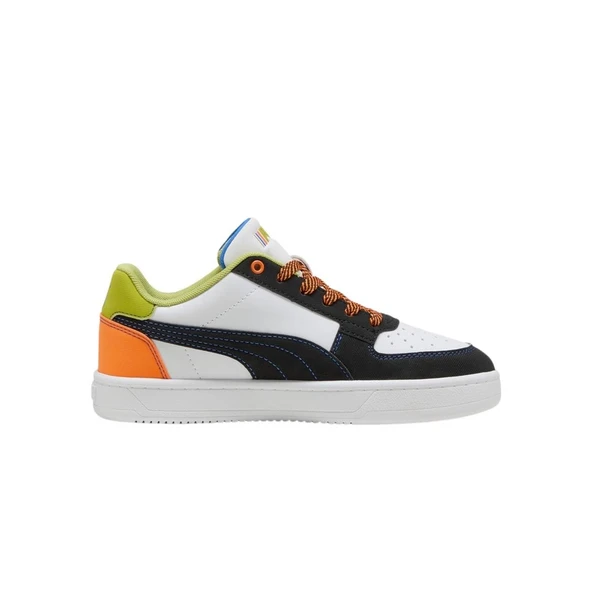Puma White-Sea Kelp-Orange Glo Kadın Renkli Spor Ayakkabı