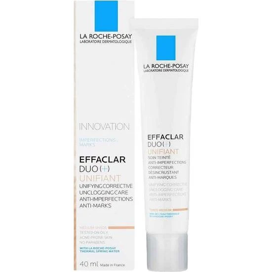 La Roche Posay Effaclar Duo (+) Medium Shade 40 ml - Cilt Bozukluğu ve Akne Lekelerine Karşı Düzeltici Bakım