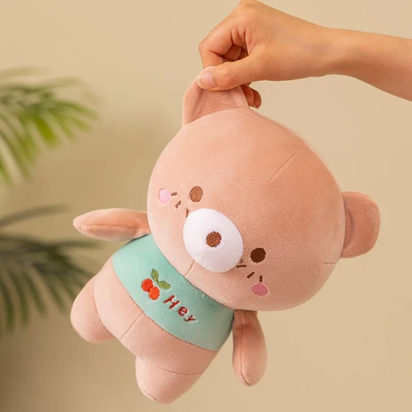 Dudu Küçük Peluş Oyuncak Bebek - Pembe Domuz - 23CM - 7