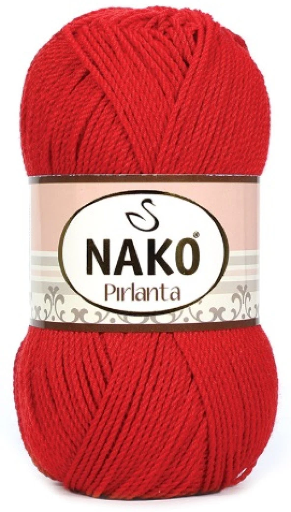Nako Pırlanta Örgü İpi 6741 Kırmızı