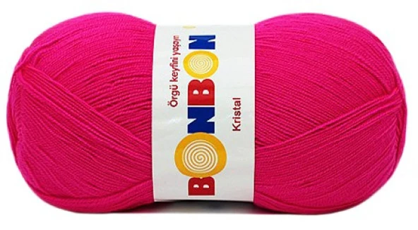 Bonbon Kristal Örgü Lif İpi 98396 Neon Pembe