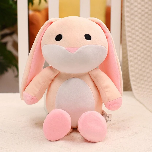 Şeker Tavşan Peluş Oyuncak - Mavi - 32cm - 4