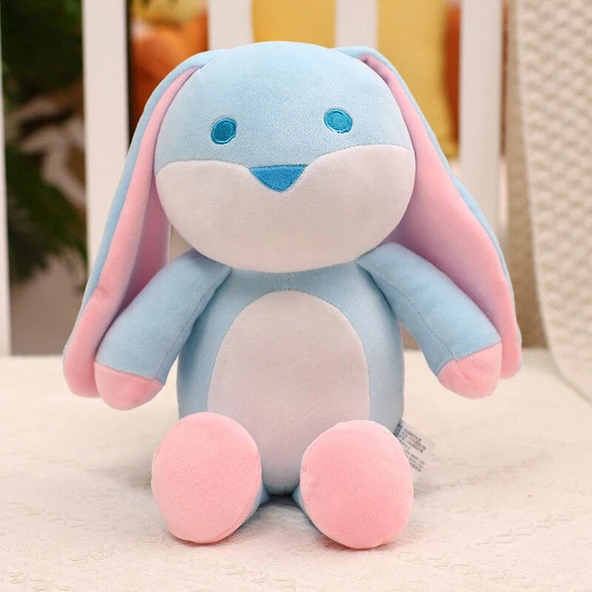 Şeker Tavşan Peluş Oyuncak - Mavi - 32cm