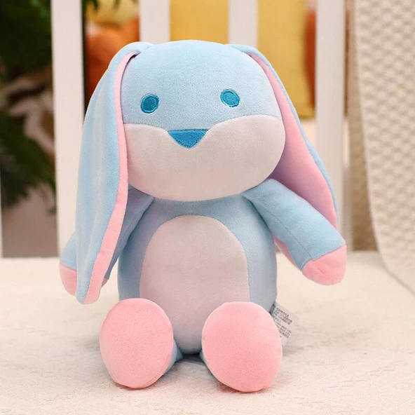 Şeker Tavşan Peluş Oyuncak - Mavi - 32cm - 6