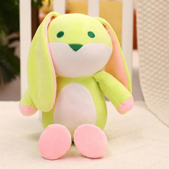 Şeker Tavşan Peluş Oyuncak - Mavi - 32cm - 2