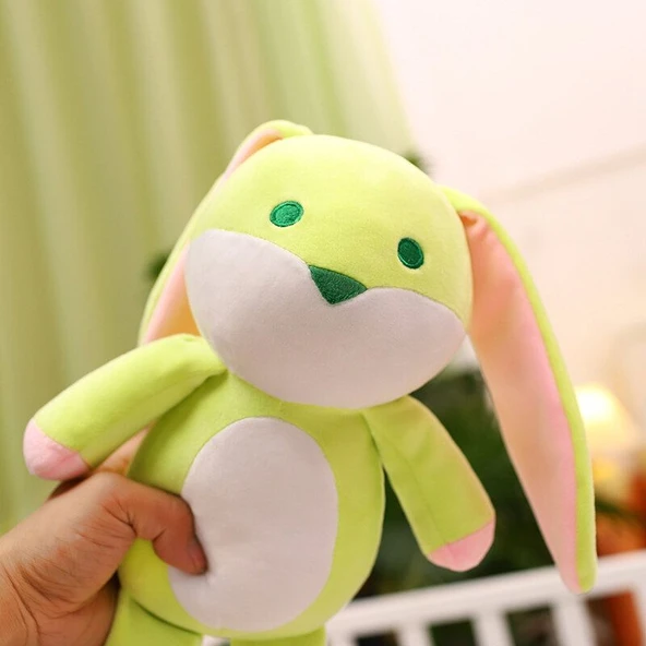 Şeker Tavşan Peluş Oyuncak - Mavi - 32cm - 9