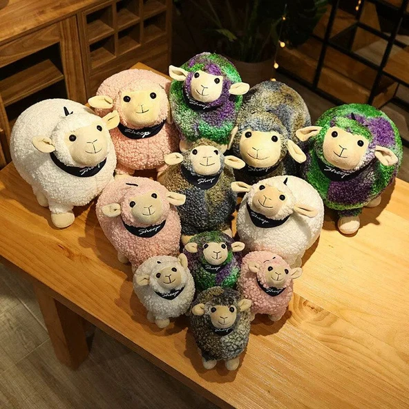 Pembe Sallanan Koyun Peluş Oyuncak - 20cm - 8