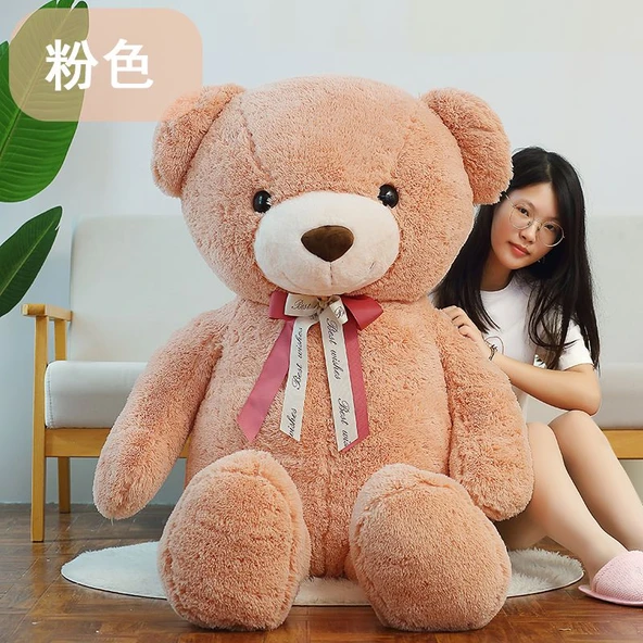 Büyük Ayı Peluş Oyuncak - Açık Pembe - 1.8 Metre