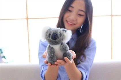 Peluş Koala Oyuncak - Gri, 30cm