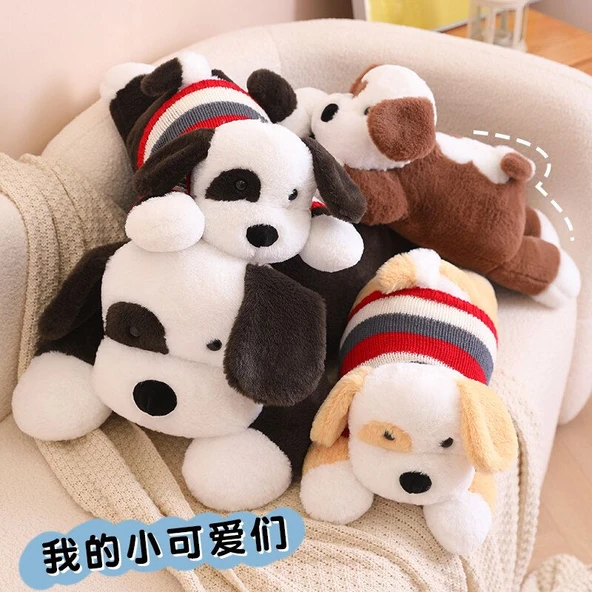Benekli Köpek Peluş Oyuncak - Kahve - 75cm - 3