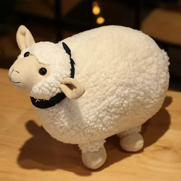 Pembe Sallanan Koyun Peluş Oyuncak - 20cm - 6