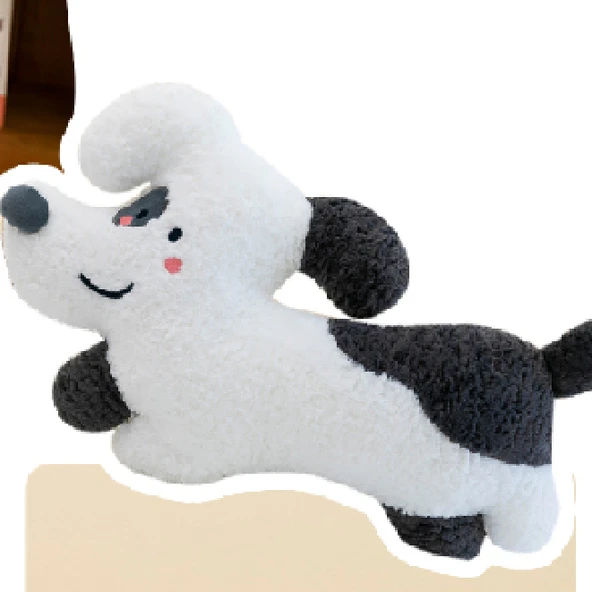 Köpek Peluş Yastık - Beyaz - 60cm