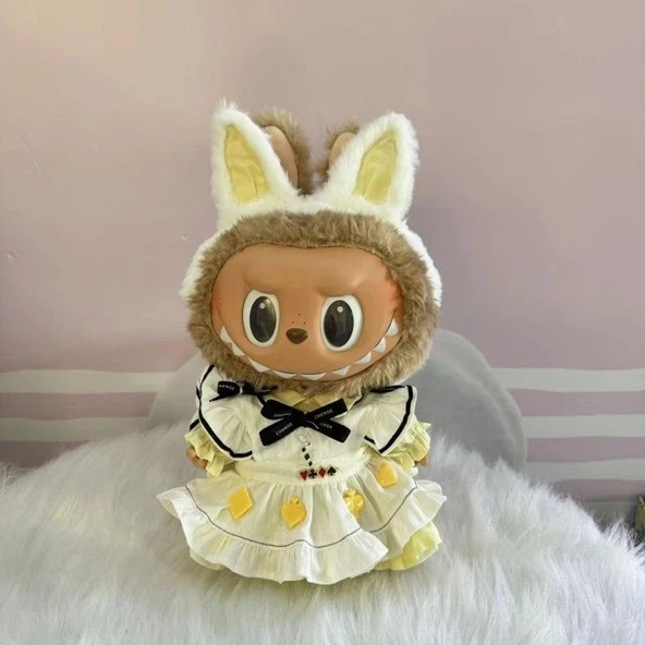 38cm Labubu Bebek Elbisesi - Mavi Alice - 7