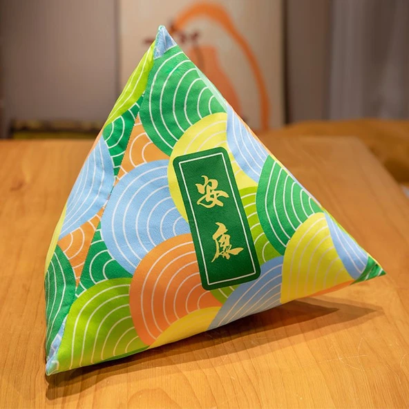 Renkli Şans Zongzi Peluş Yastık - Ankang 35cm