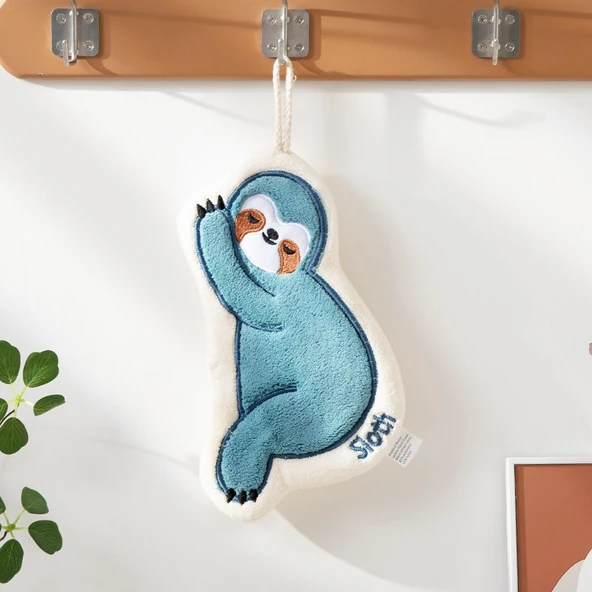 Tatlı Panda Tembel Hayvan Peluş El Havlusu - Xiaomei 30cm - 10