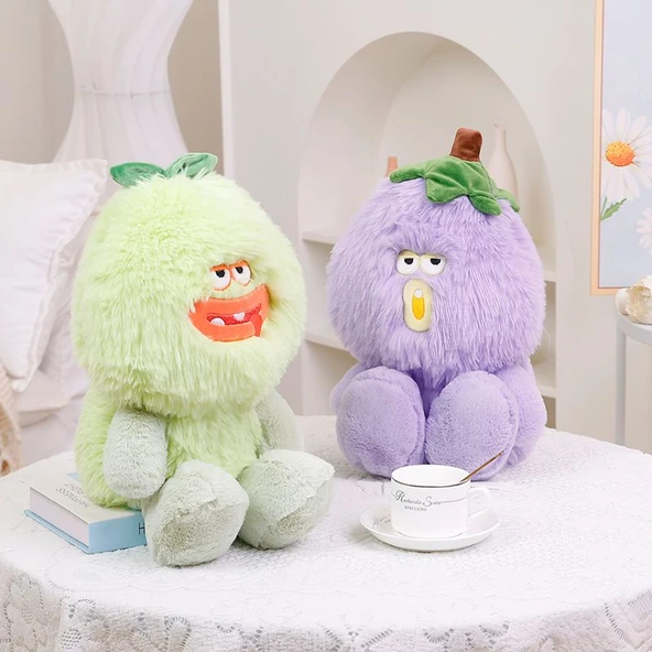 Peluş Oyuncak Bebek - Mor - 60cm - 9