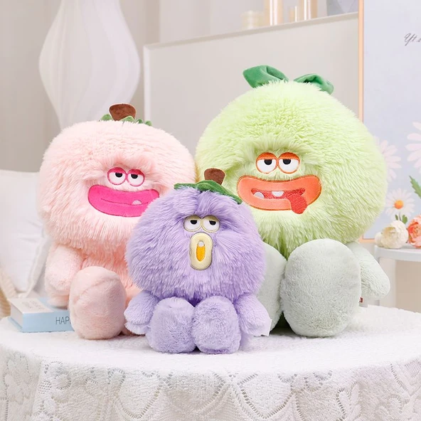 Peluş Oyuncak Bebek - Mor - 60cm - 3