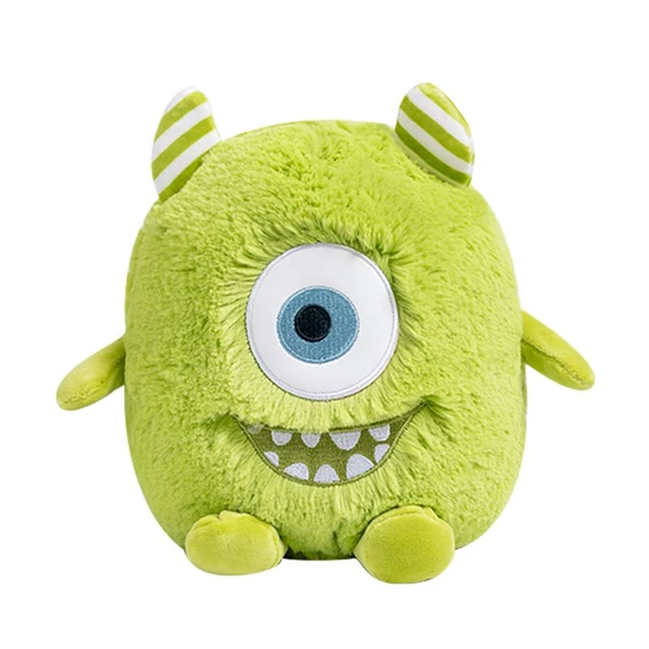 Çizgili Top Canavarı Peluş Oyuncak Bebek - Mor - 20CM - 12