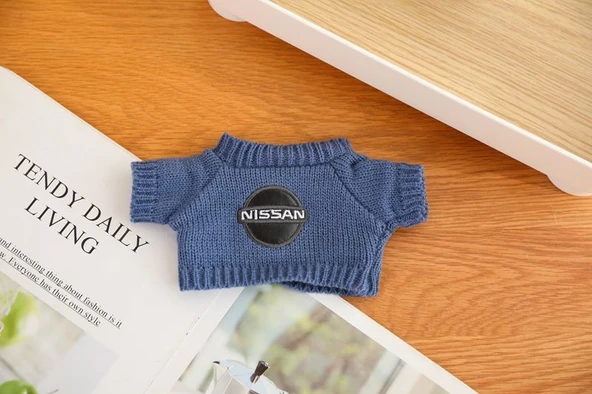 Nissan Logolu Peluş Oyuncak - Kazaklı Tavşan - 25cm