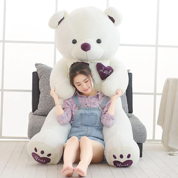 Atkılı Peluş Ayıcık - Kahverengi - 180cm - 4