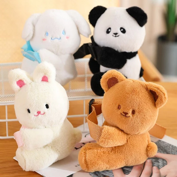 Sevimli Karikatür Hayvan Araba Perde Tokası - Panda 15cm - 12