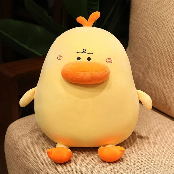 Sevimli Ördek Peluş Oyuncak - Beyaz, 30cm - 4