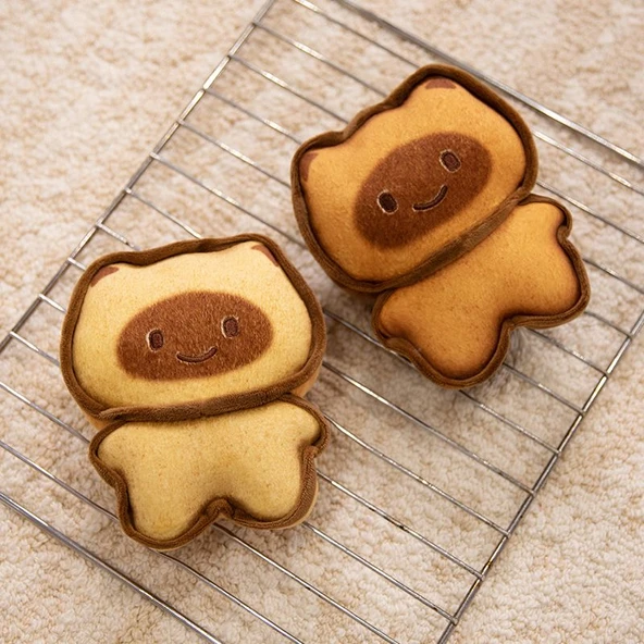 Tost Kedi Peluş Oyuncak - Karamel Mutlu - 50cm - 8