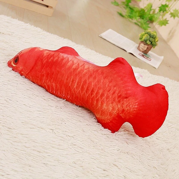Altın Ejder Balığı Peluş Yastık Oyuncak - 120cm - 11