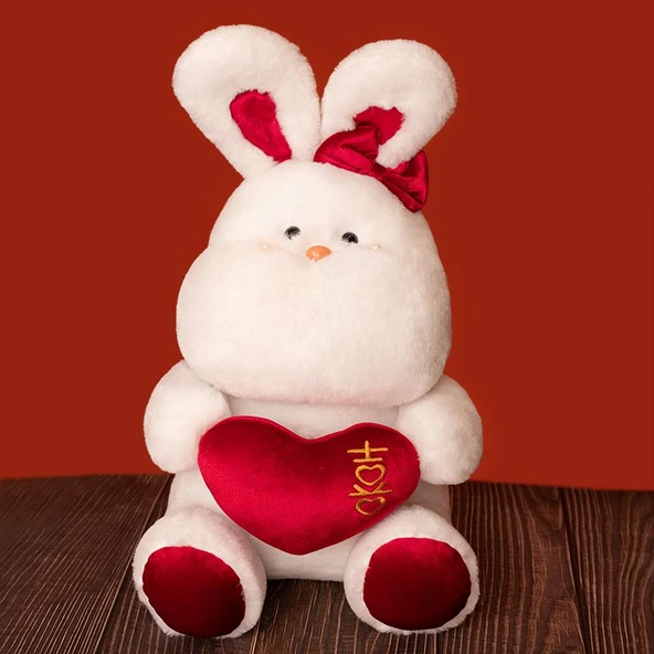 Tavşan Peluş Oyuncak - Dişi, 30cm