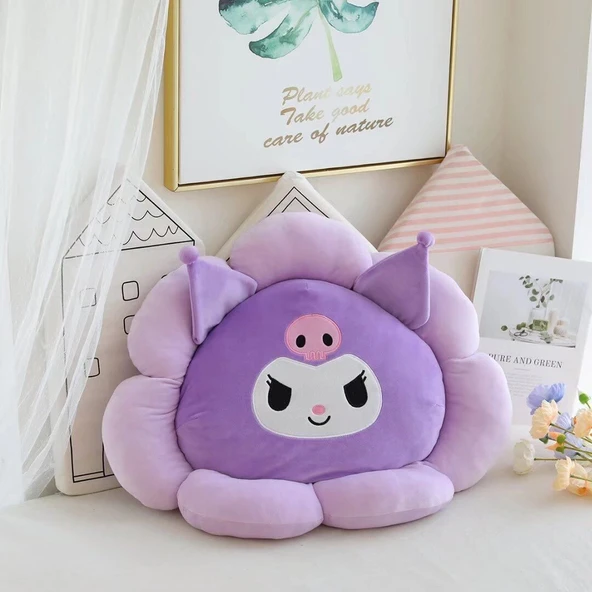 Çizgi Film Çiçek Yaprağı Peluş Yastık - Petal Donald Duck 45cm - 9