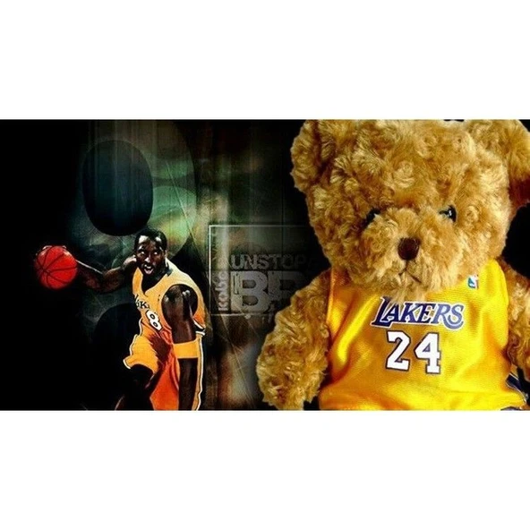 NBA Oyuncu Ayı Peluş Oyuncak 25cm - Kobe