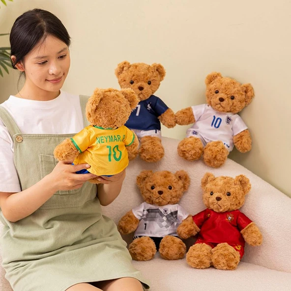 Forma Giyen Peluş Ayıcık 25cm - Neuer - Resim 11