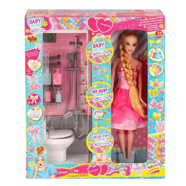 OYD-02387 Bebek ve Banyo Oyun Seti -Oydaş Oyuncak - 2