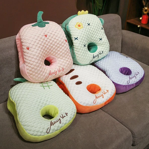 Çift Taraflı Elastik Süper Yumuşak Şekerleme Yastığı - Yeşil Dinozor 35x28cm - Resim 8