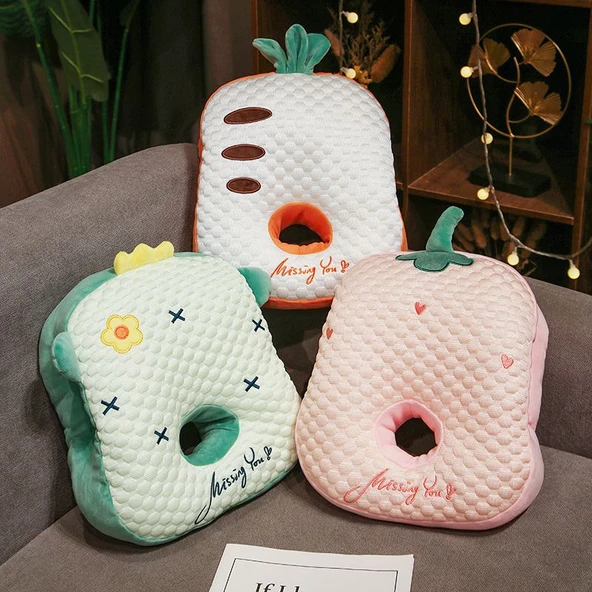 Çift Taraflı Elastik Süper Yumuşak Şekerleme Yastığı - Yeşil Dinozor 35x28cm - Resim 7