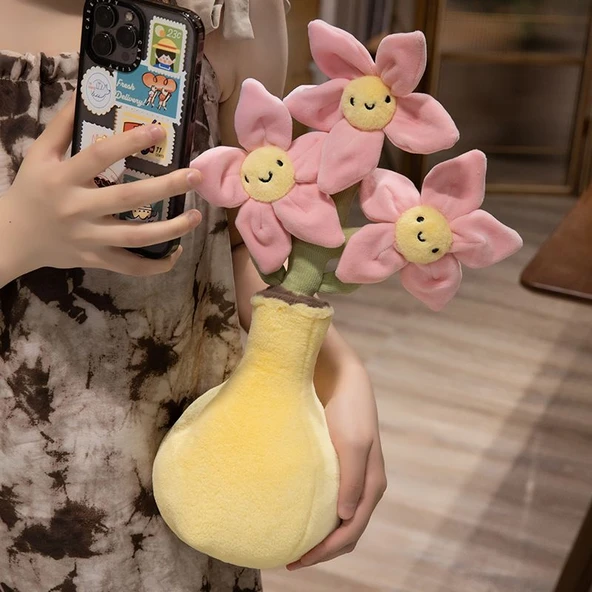 Sarı Çiçek Peluş Oyuncak - 310 Boyutunda - 7