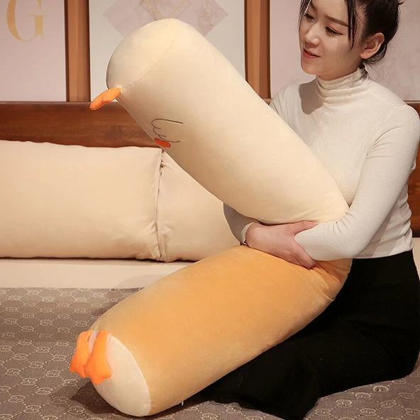 Çizgi Film Silindir Peluş Yastık - Dinozor 100cm - 5