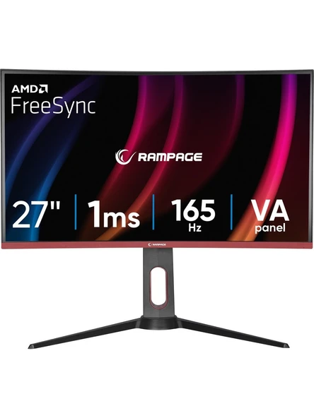 Rampage Voyager VY27R165C 27" 1 ms Full HD Curved Pivot 165 Hz Oyuncu Monitörü - 1